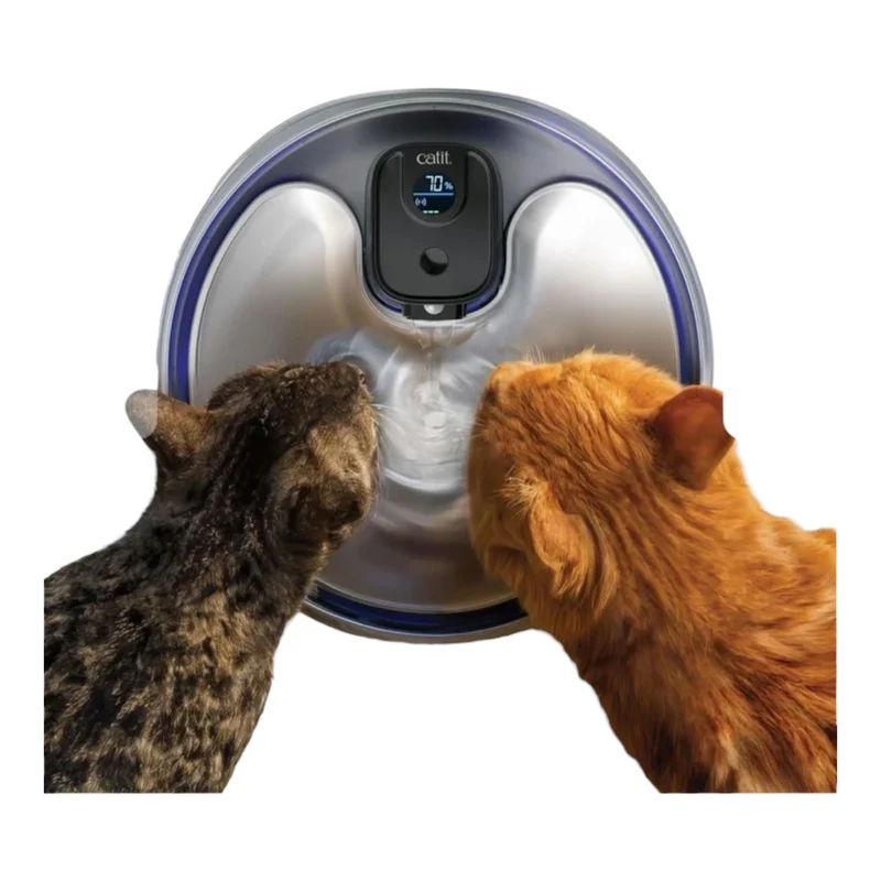 Catit Pixi Fuente Sin Cables de Acero Inoxidable UVC para Gatos — Bebedero