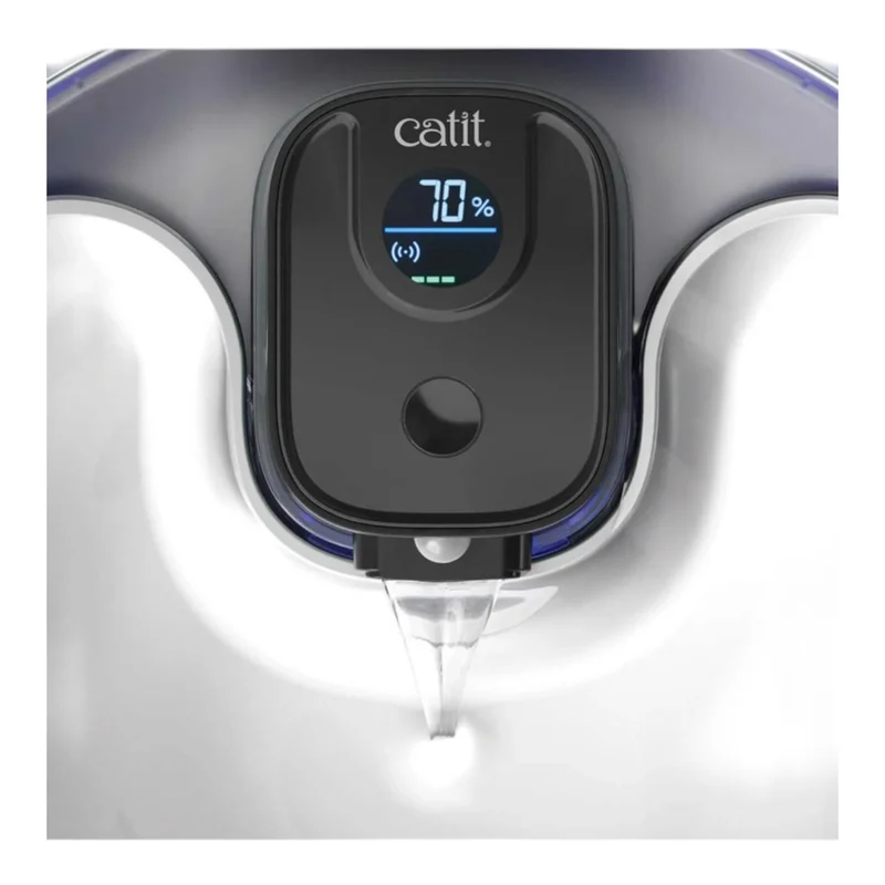 Catit Pixi Fuente Sin Cables de Acero Inoxidable UVC para Gatos — Bebedero