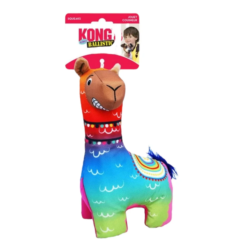 KONG Ballistic Vivaz Bird para Perros — Juguete de Tela con Sonido