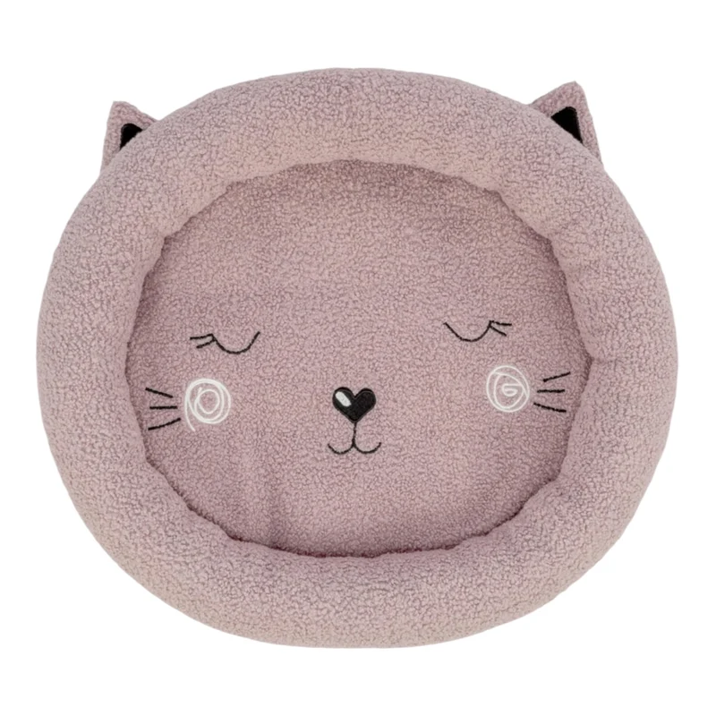 Cuna Teddy Cat para Gatos — Cama Suave con Orejas Peluche