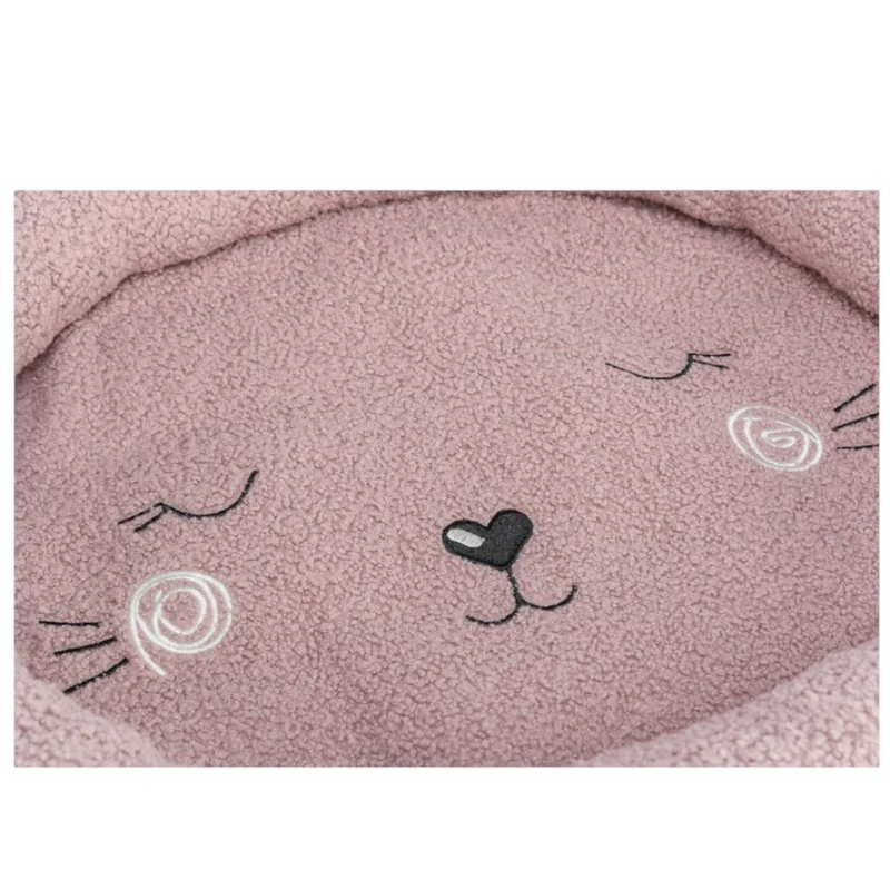 Cuna Teddy Cat para Gatos — Cama Suave con Orejas Peluche