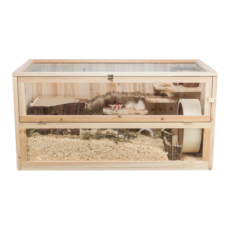Recinto para Hámsters, Gerbos y Ratones — Jaula Modular con Cristal Acrílico