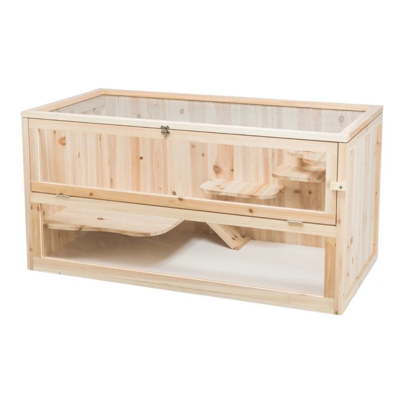 Recinto para Hámsters, Gerbos y Ratones — Jaula Modular con Cristal Acrílico