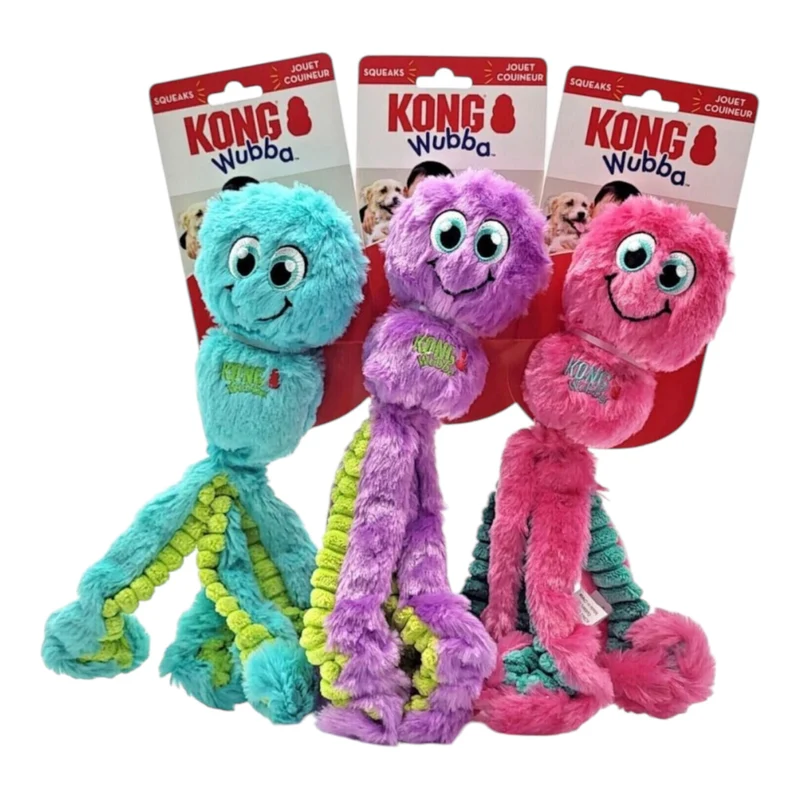 KONG Wubba Octopus para Perros — Juguete Interactivo con Tentáculos