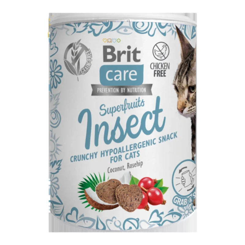 Brit Care Snacks Super Fruits Insecto para Gatos