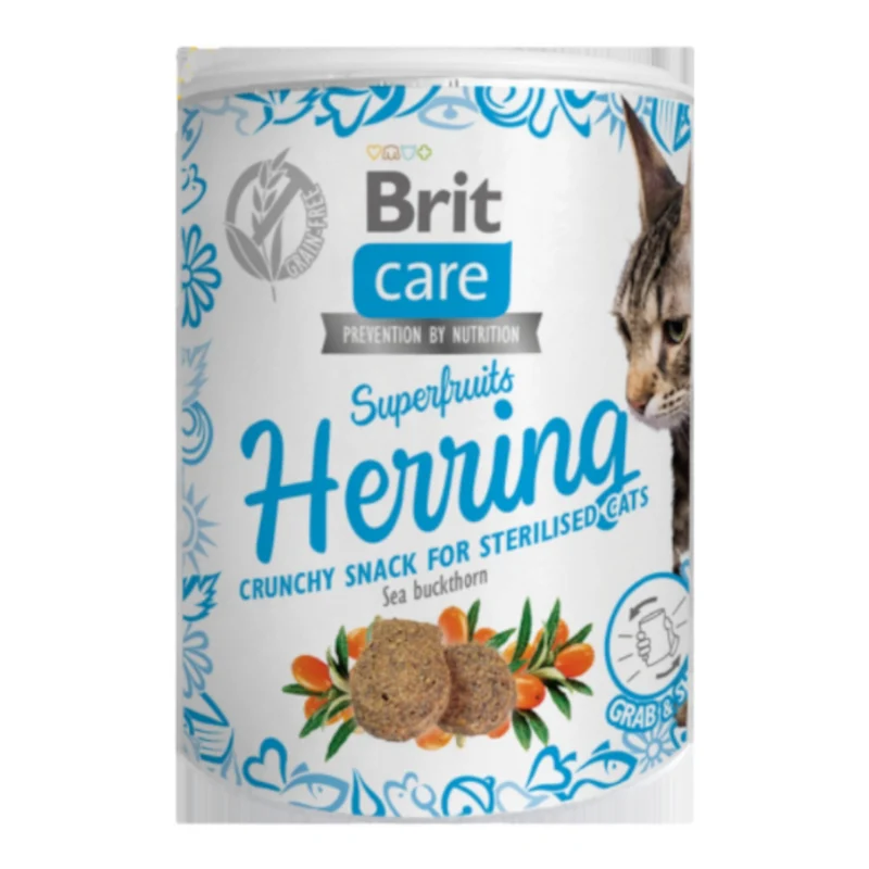 Brit Care Snacks Super Fruits Arenque para Gatos
