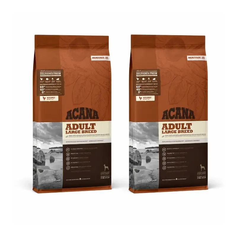Acana Canine Adult Heritage Razas Grandes 17Kg pienso para perros pack 2