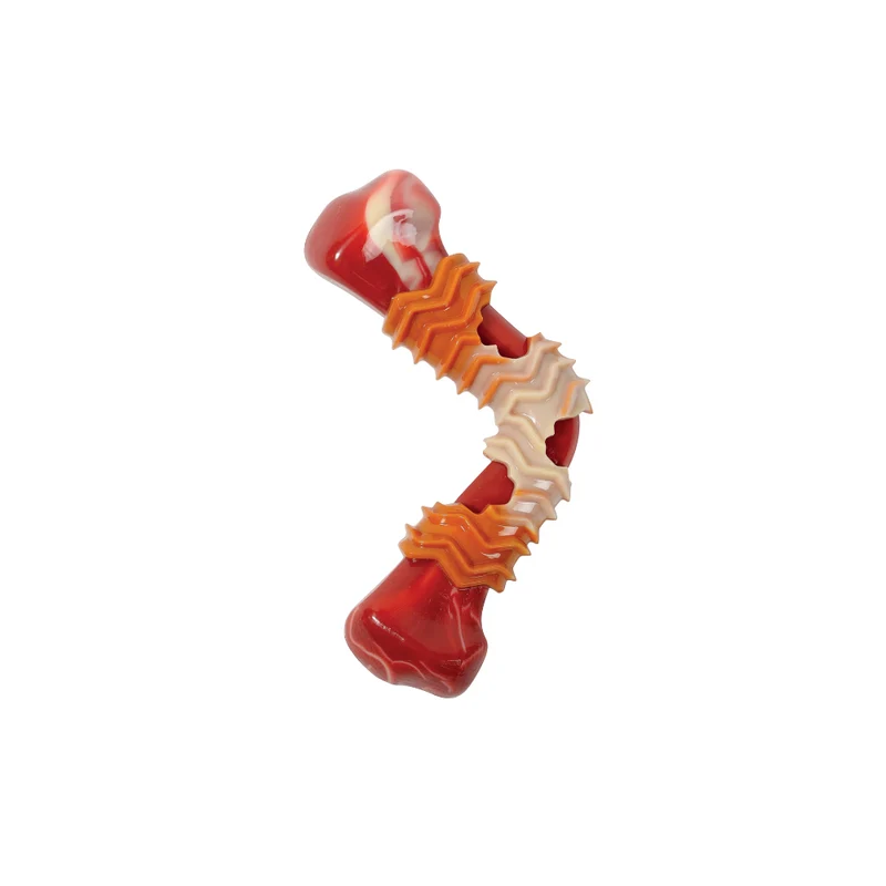 CARNIVORE Dog Toy Boomerang Bone - Bacon scent