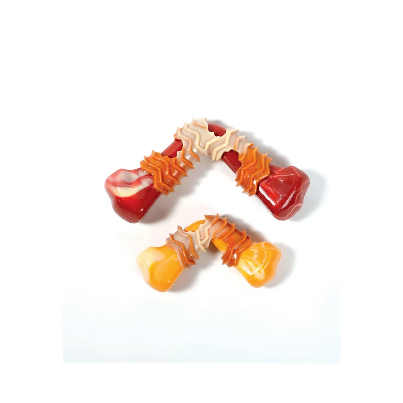 CARNIVORE Dog Toy Boomerang Bone - Bacon scent