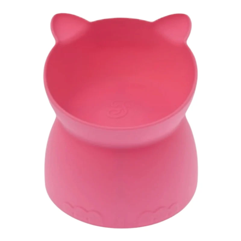 Comedero alto de silicona para gato Amorcromia