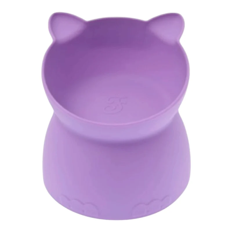 Comedero alto de silicona para gato Amorcromia