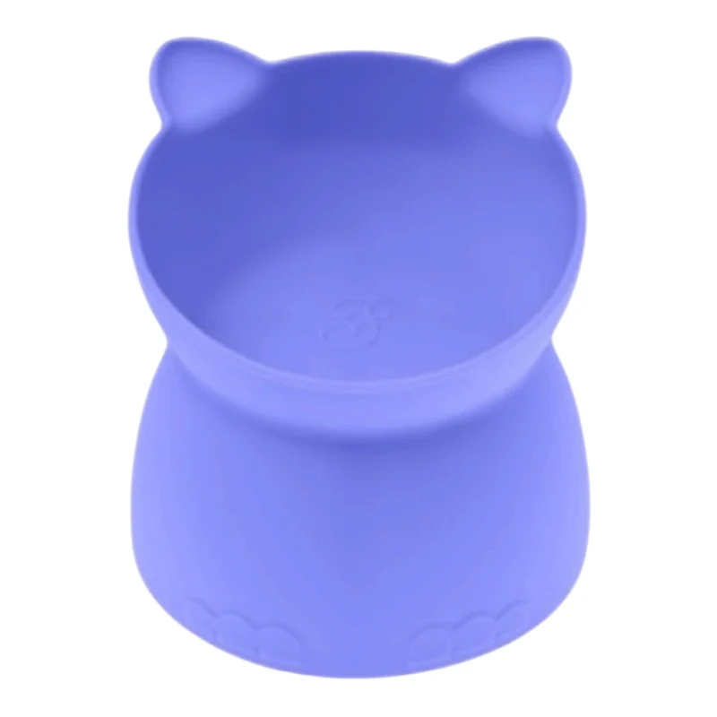 Comedero alto de silicona para gato Amorcromia