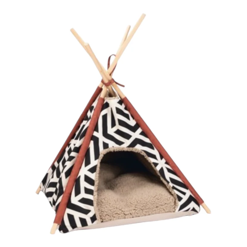 Beeztees Tippy Vigo Tipi para Gatos — Casa Tienda de Campaña Decorativa