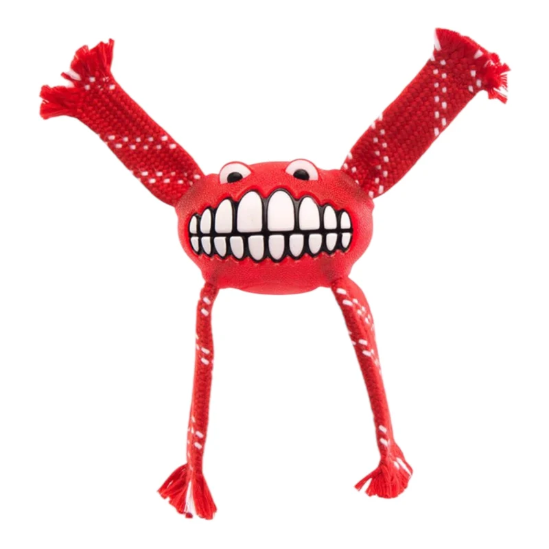 Rogz Flossy Grinz — Juguete Dental de Fetch y Tira y Afloja para Perros