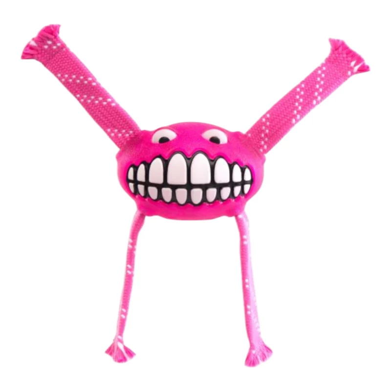 Rogz Flossy Grinz — Juguete Dental de Fetch y Tira y Afloja para Perros
