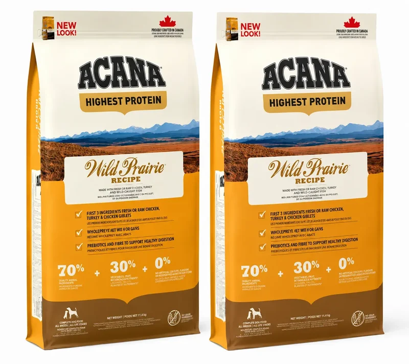 Acana Canine Adult Regionals Wild Prairie 11,4 Kg Pienso Para Perros , pack 2