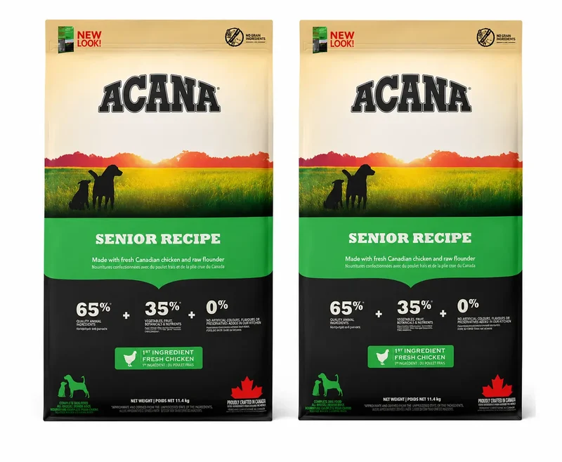 Acana Canine Senior 11,4 Kg Pienso Para Perros , pack 2
