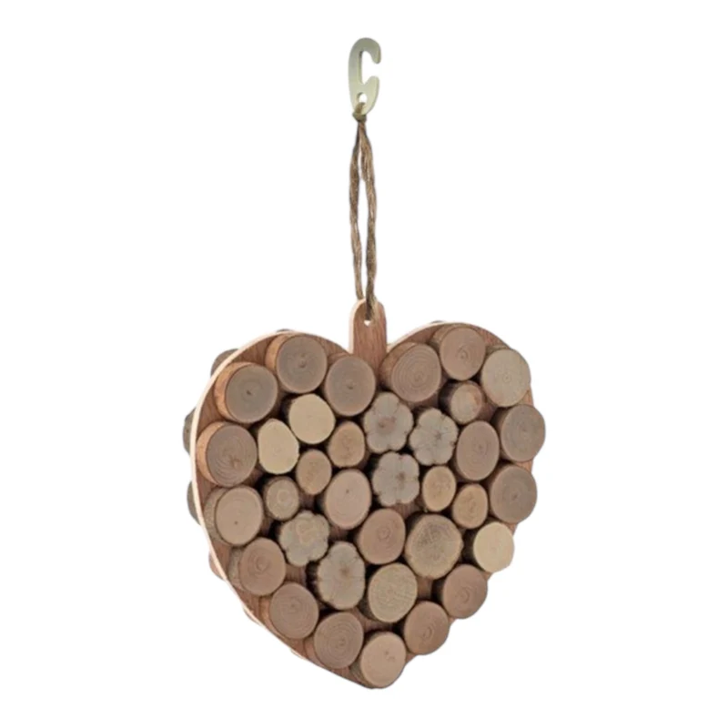 Maxi Corazón de Madera 19cm para Conejos y Roedores — Juguete Natural