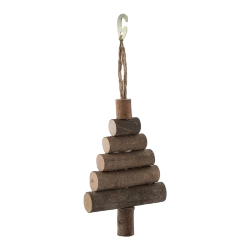 Árbol de Tronquitos para Roedores — Juguete Natural de Madera