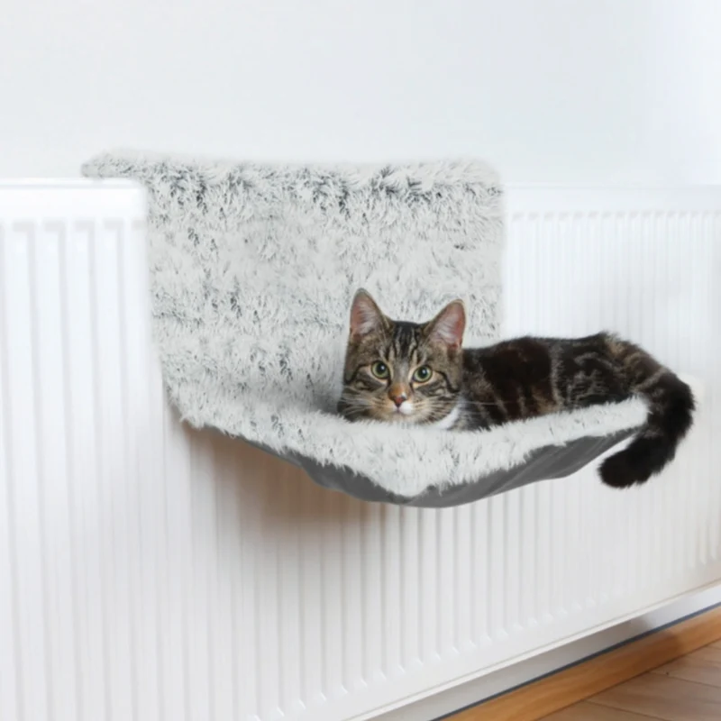 Hamaca de Radiador para Gatos — Cama Colgante de Tela Suave