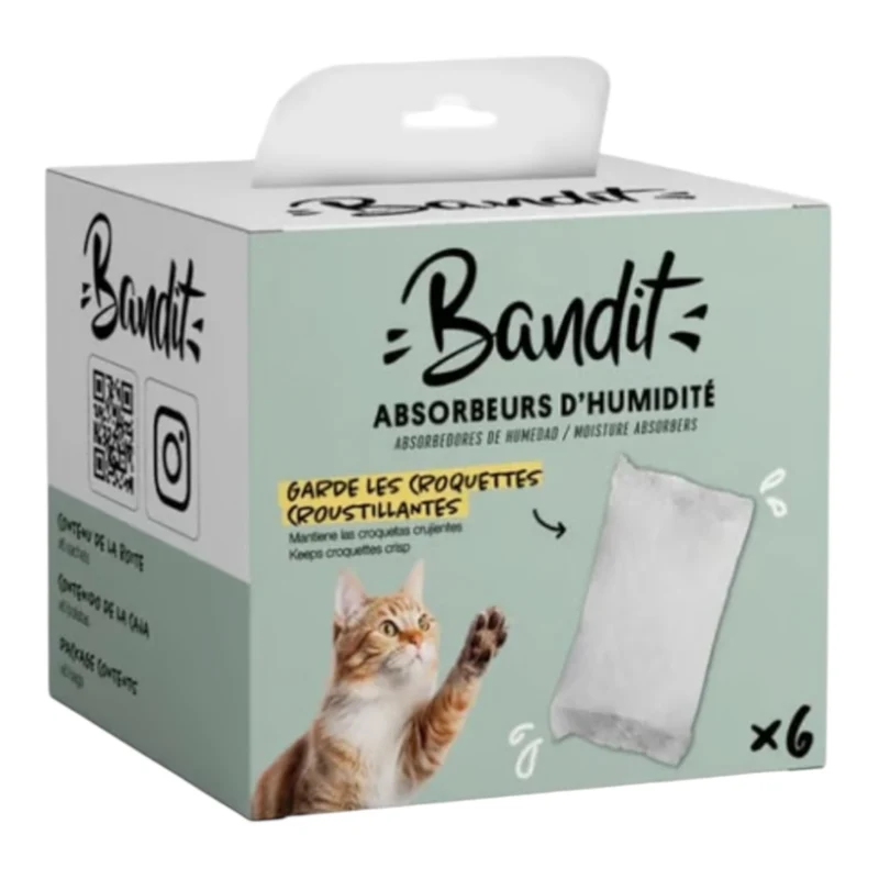 Bandit Bolsas Absorbentes de Humedad para Dispensador de Pienso — Pienso Siempre Fresco