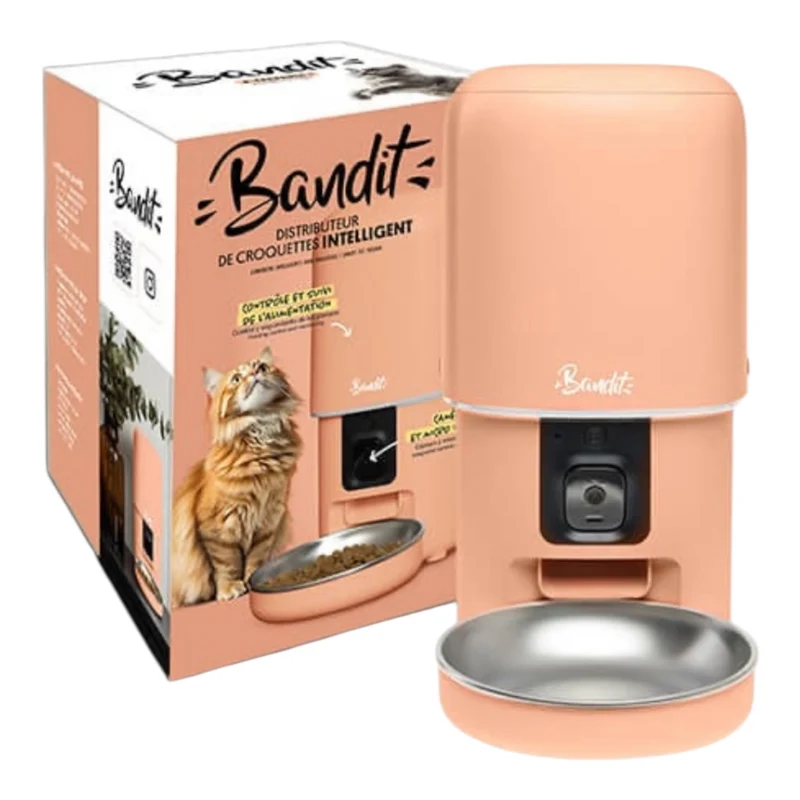 Bandit Comedero Inteligente para Gatos y Perros Pequeños — Control Remoto