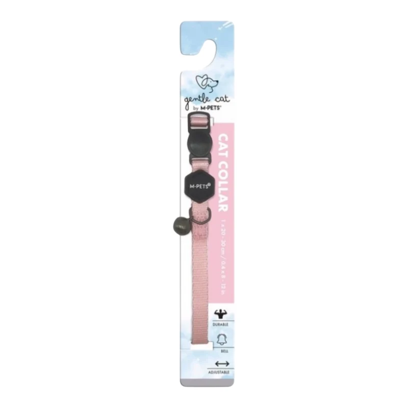 M-Pets Gentle Cat Collar para Gatos — Ajustable Rosa