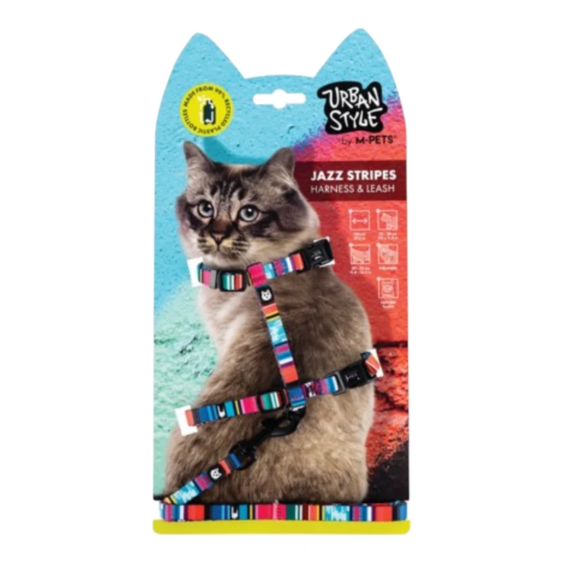 M-Pets Jazz Arnés Ajustable para Gatos — Diseño Exclusivo y Cómodo