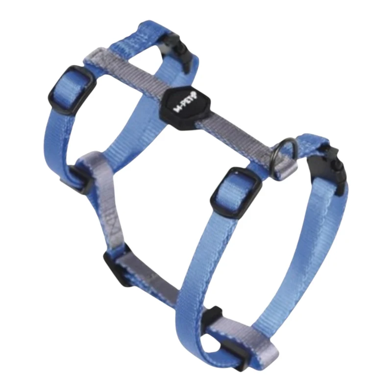 M-Pets Gentle Cat Arnés y Correa para Gatos — Ajustable Azul