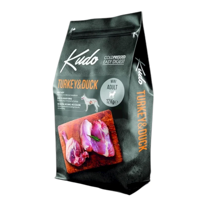 Kudo Cool Pressed Pavo y Pato Medium Maxi para Perros — Pienso Natural