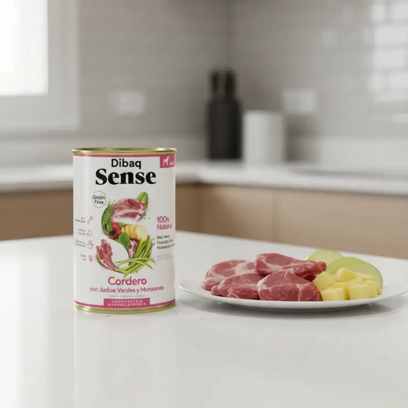 Dibaq Sense Comida Húmeda Perros Cordero, 12 x 380 gr