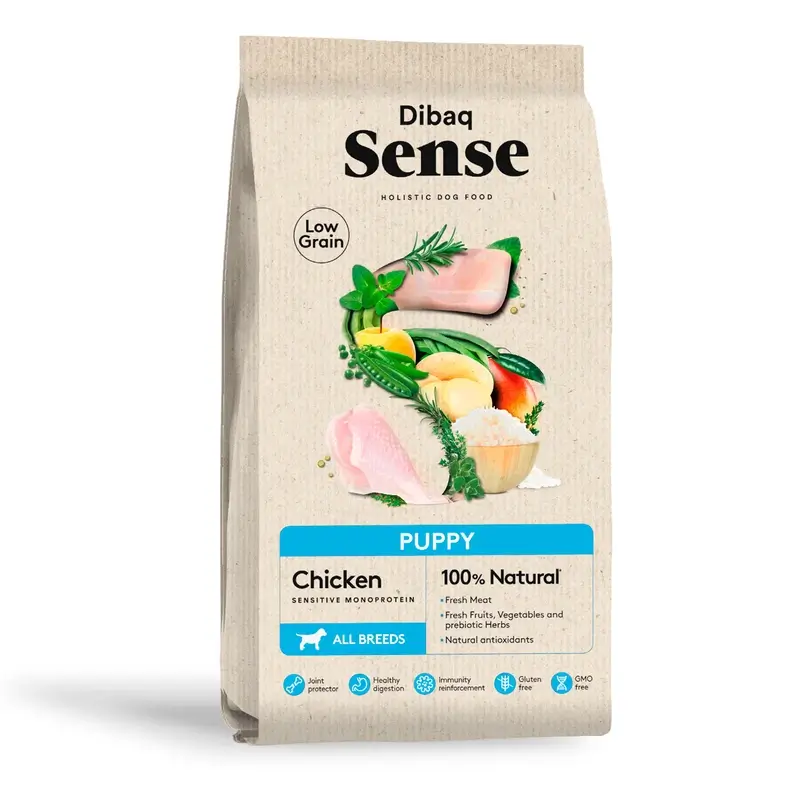 Dibaq Sense Pienso Perros Low Grain Pollo Cachorro, 2 kg