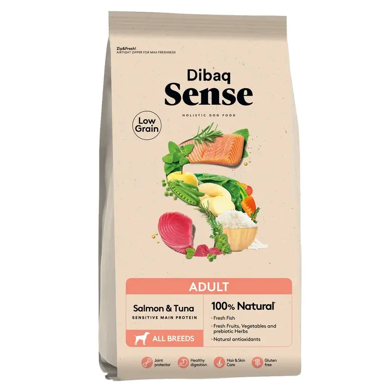 Dibaq Sense Pienso Perros Low Grain Pescado Adulto, 12 kg