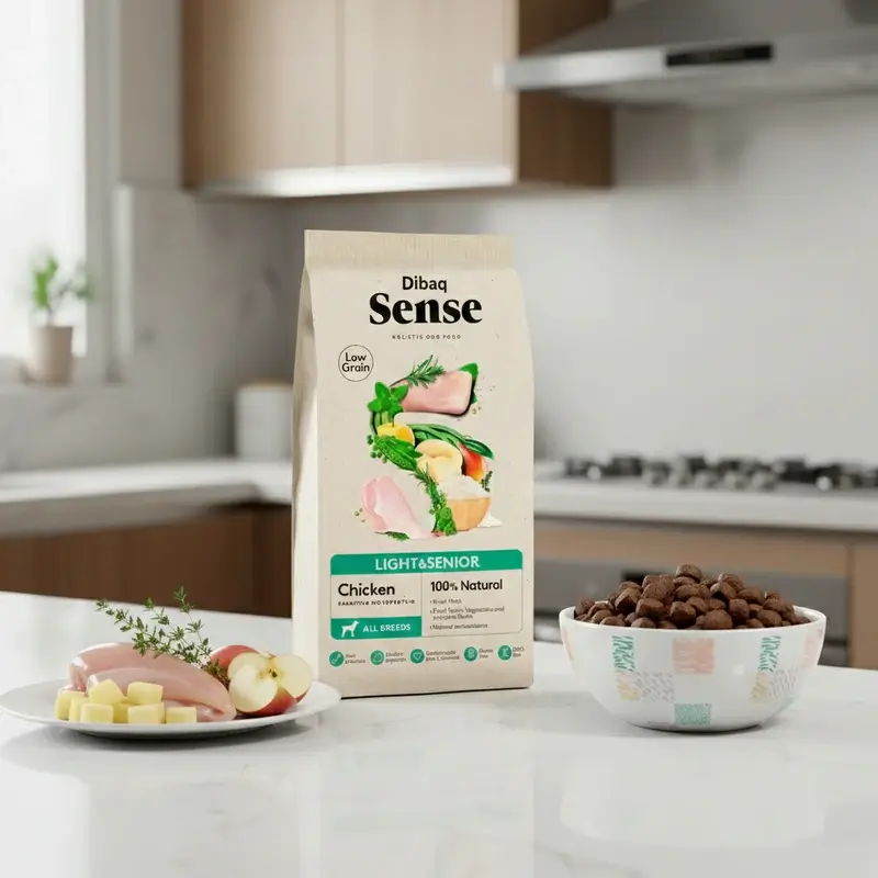 Dibaq Sense Pienso Perros Low Grain Pollo Light O Senior, 2 kg