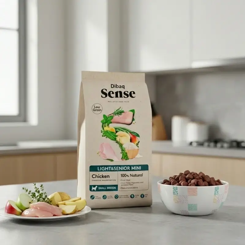 Dibaq Sense Pienso Perros Low Grain Pollo Light O Senior Mini, 2 kg