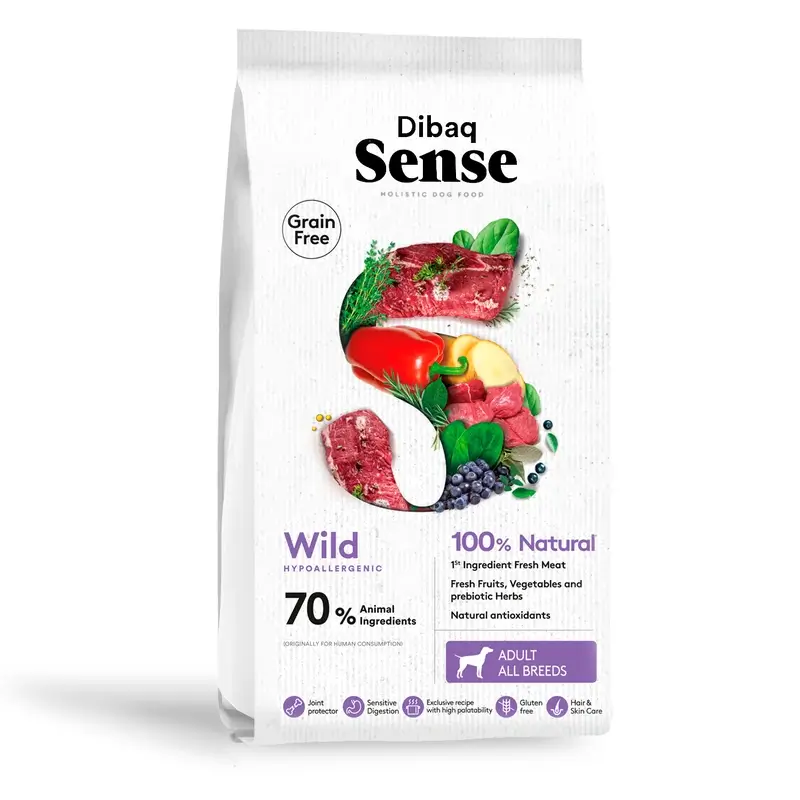 Dibaq Sense Pienso Perros Grain Free Jabalí Y Ciervo, 10 kg