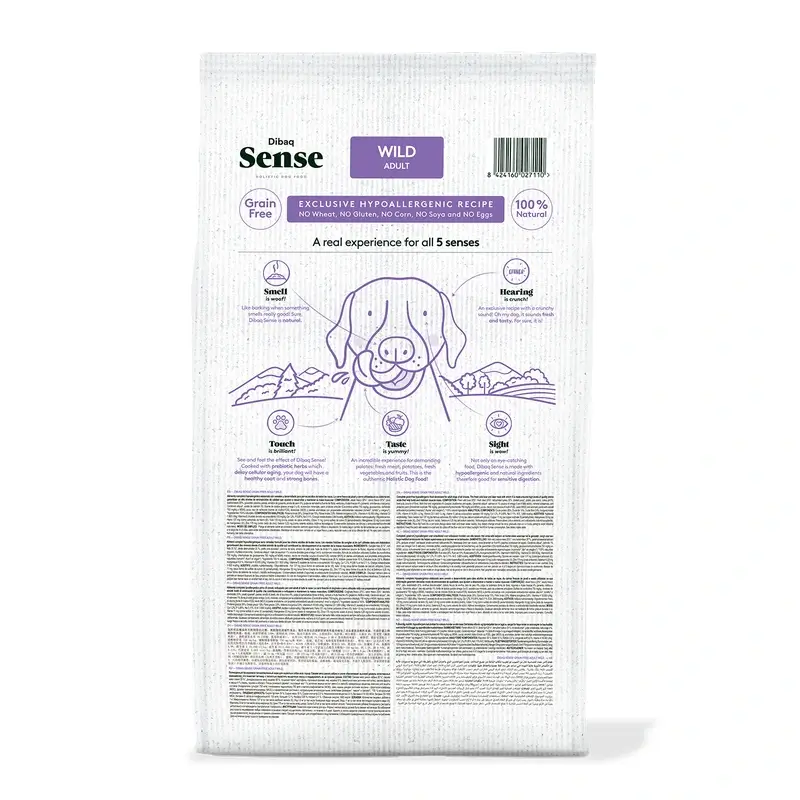 Dibaq Sense Pienso Perros Grain Free Jabalí Y Ciervo, 10 kg
