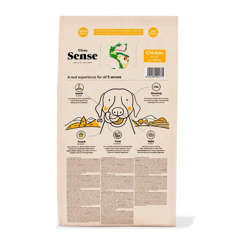 Dibaq Sense Pienso Perros Low Grain Pollo Adulto, 12 kg