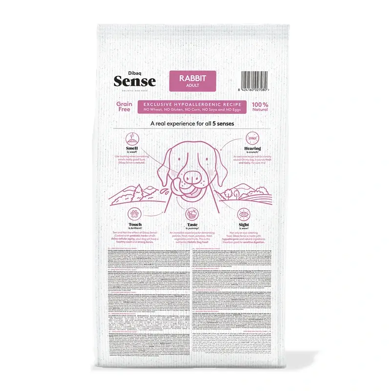 Dibaq Sense Pienso Perros Grain Free Sensitive Conejo, 10 kg