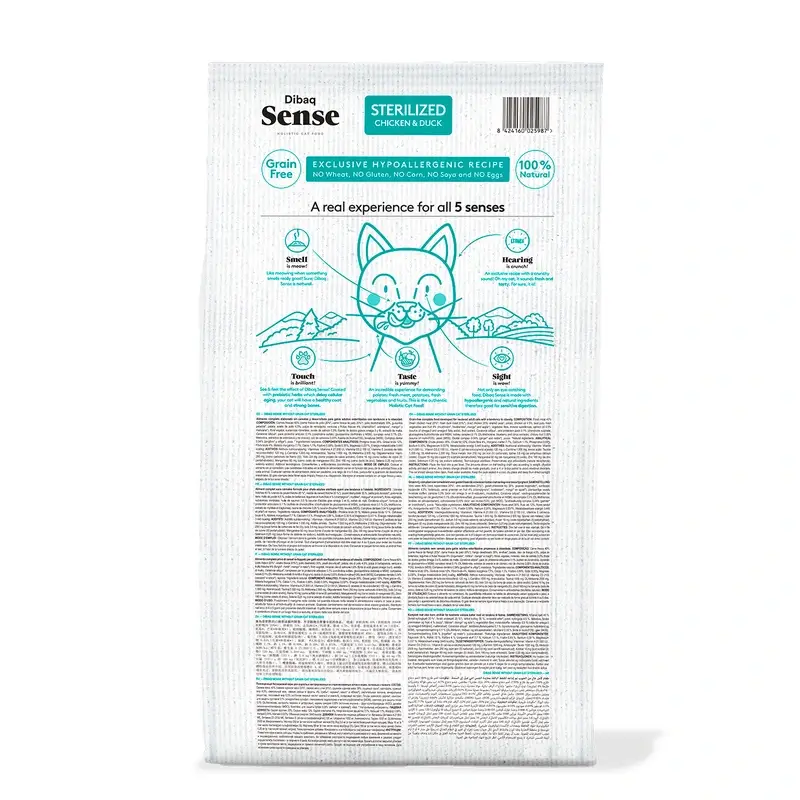 Dibaq Sense Pienso Gatos Grain Free Esterilizado, 6 kg