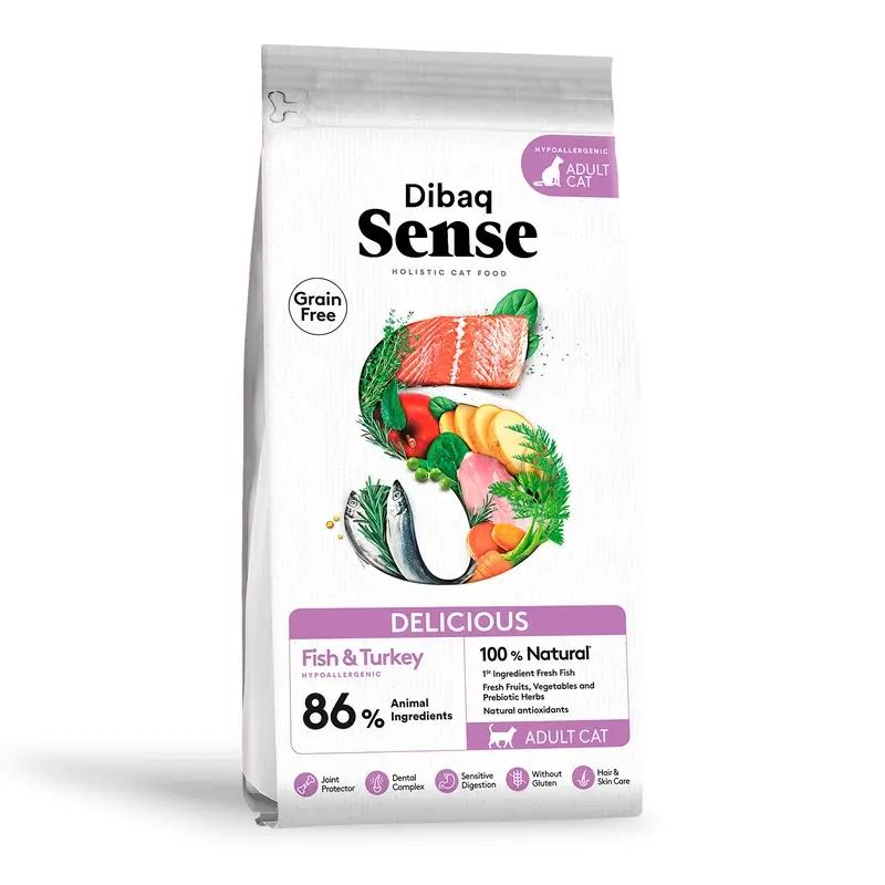 Dibaq Sense Pienso Gatos Grain Free Delicious, 1,5 kg