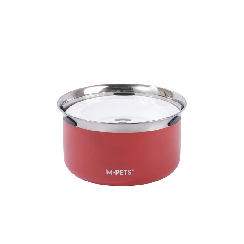 Splash Control Dog Bowl 3.7L - Crimson Red