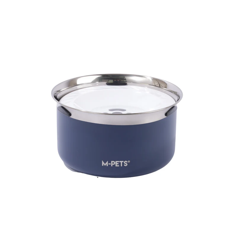 Splash Control Dog Bowl 3.7L - Dark Denim Blue