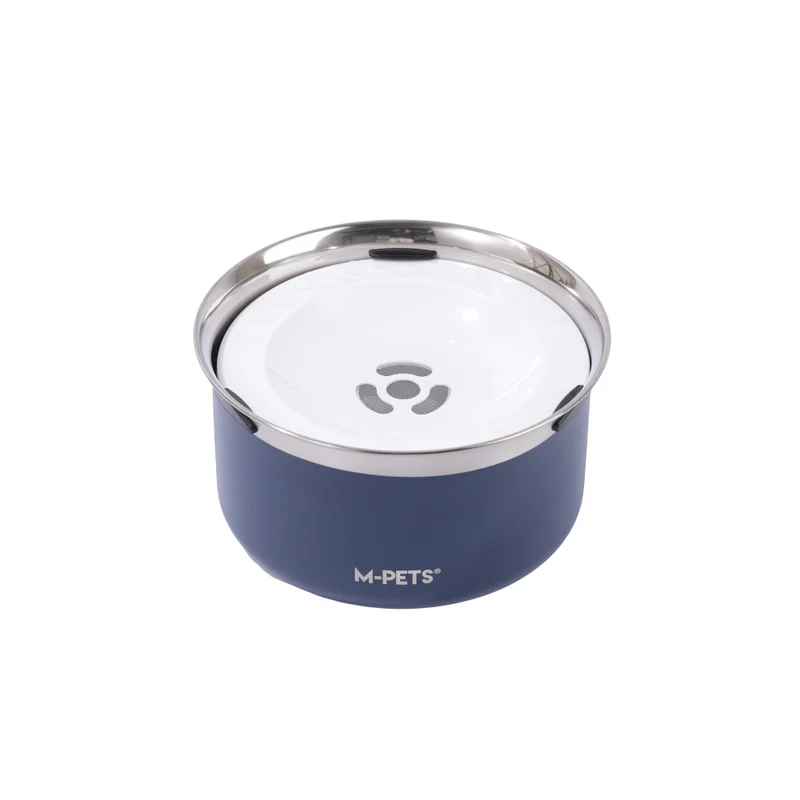 Splash Control Dog Bowl 3.7L - Dark Denim Blue