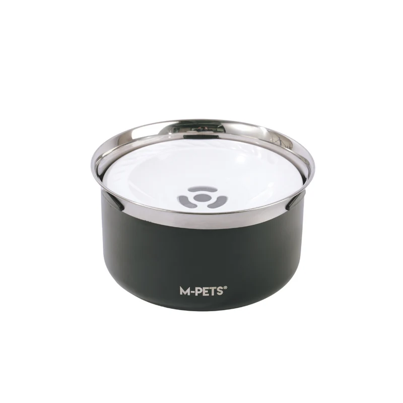 Splash Control Dog Bowl 3.7L - Charcoal Black