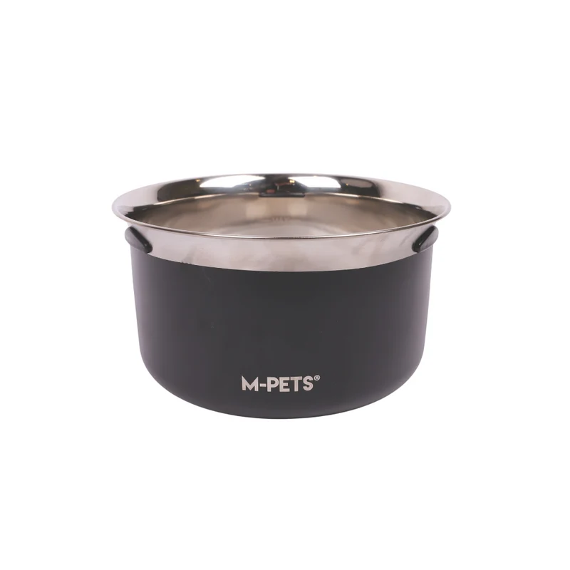 Splash Control Dog Bowl 3.7L - Charcoal Black