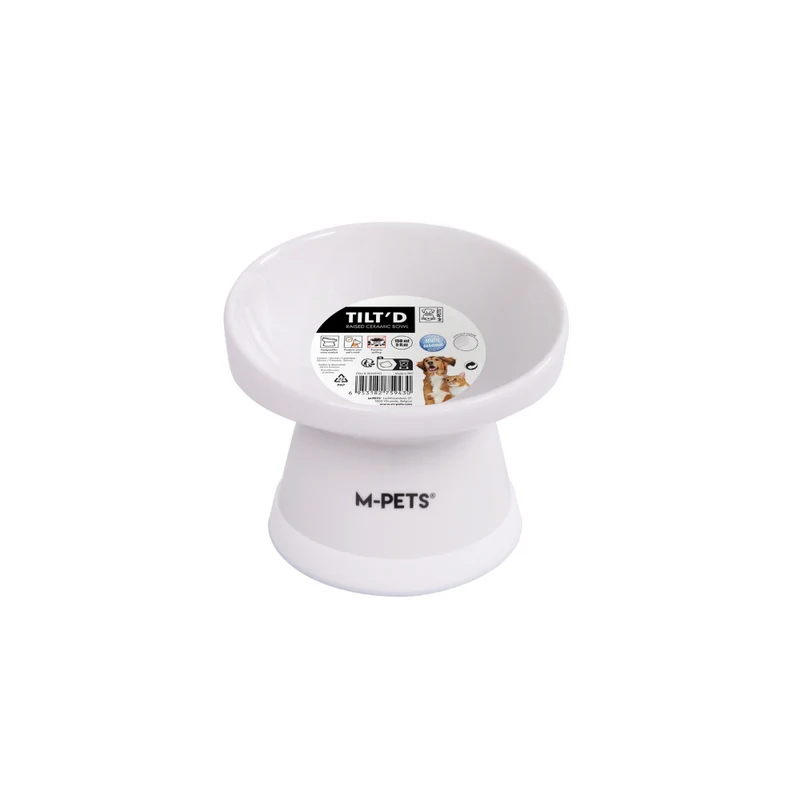 TILT'D Raised Ceramic Bowl - White