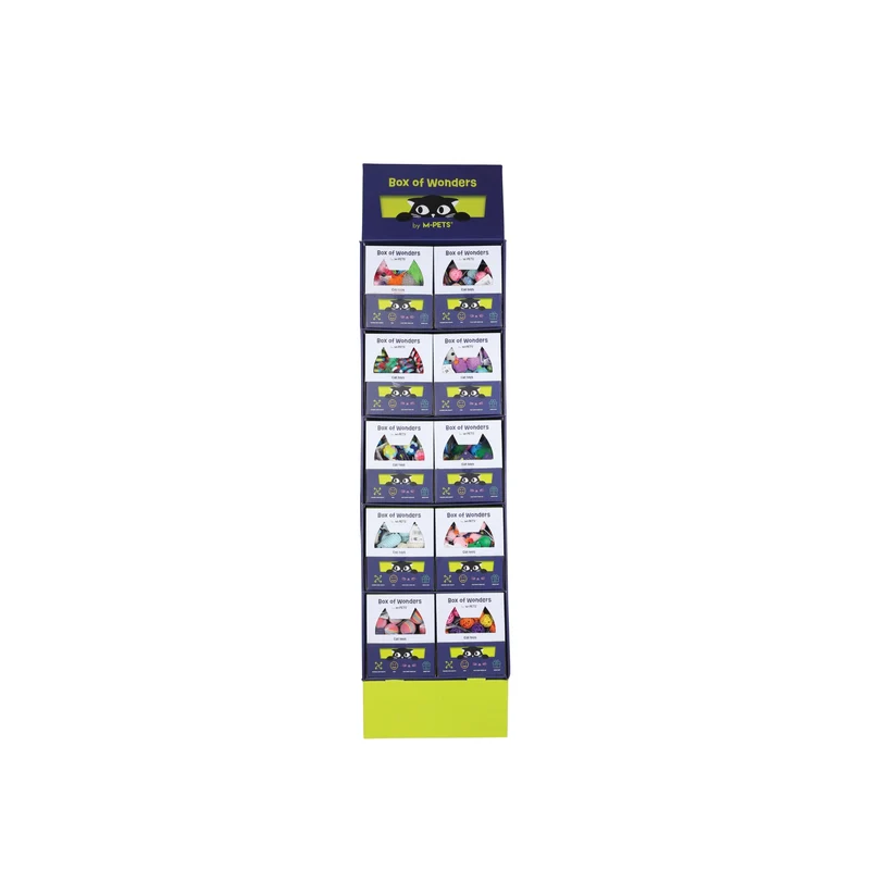 WONDERS Cat toy display - 10 display boxes of various 950 cat toys
