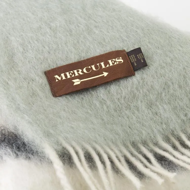 Manta de mohair menta