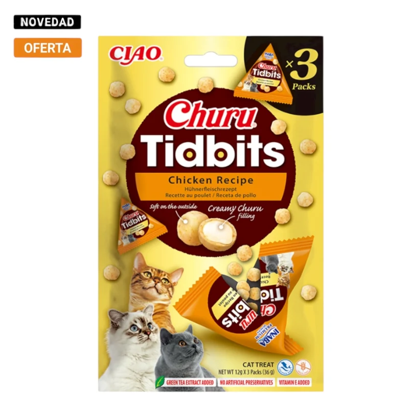 Cat Tidbits Rellenos de Crema para Gatos